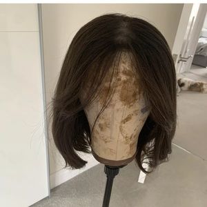 iWig Erica Luxembourg Brunette Bob Wig with Bangs